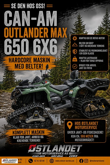 Can-Am 650 Outlander MAX 6X6 XU+ m/ Beltekit! 2 of 5