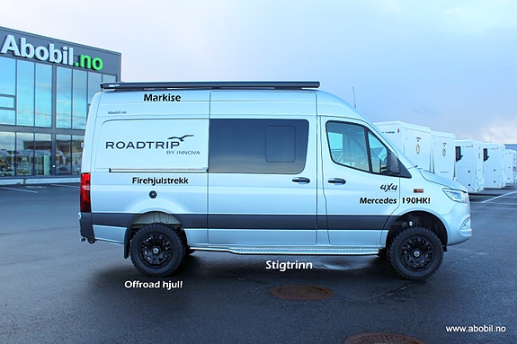 Innova Roadtrip 595L / Mercedes 190HK 4x4 / Demobil / Førerkort kl B / Solcelle/ Be om unik pris 7 of 30