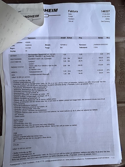 Yamaha R7 AKRAPOVIC EKSOS, OPPGRADERT M UTSTYR 22 of 25