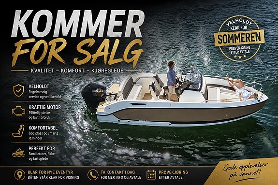 Uttern S65 | 150 HK | Zipwake autotrim | Mye utstyr | 2018/2019