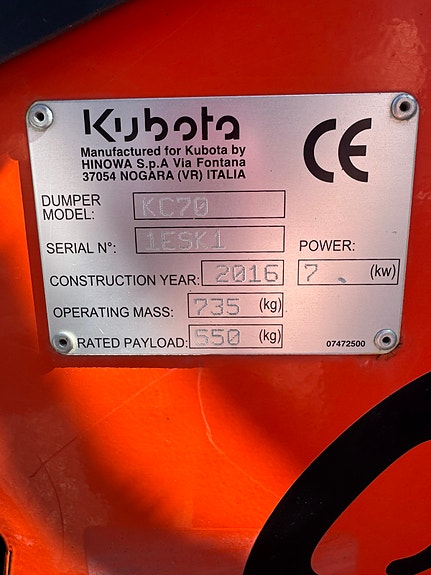 Kubota Kc 70 vsl-4 3 of 4