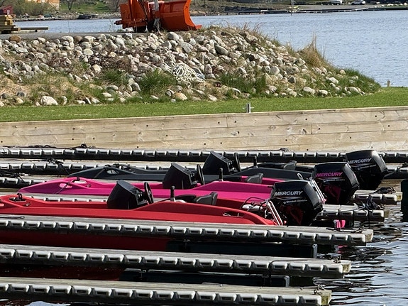 Pioner Go  med Mercury 10 hk. Rosa  Står utstilt hos oss. 6 of 20