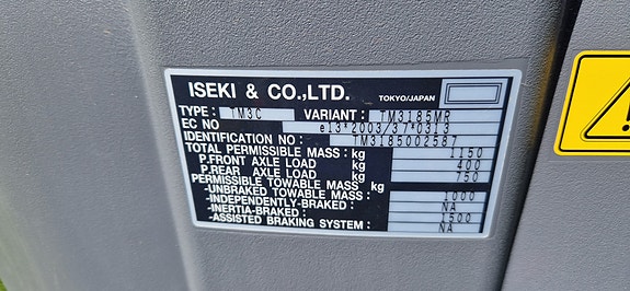 Iseki TM 3185F 22 of 26