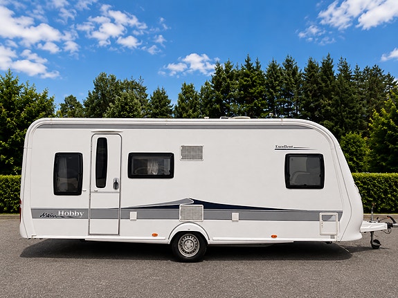 Hobby 560 KMFe Excellent/Køye/Batteripk/Sykkelst/Fukttest 5 of 30
