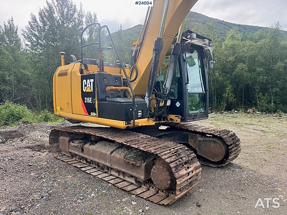 Caterpillar 316E Gravemaskin m/ Rototilt, 2 skuffer og GPS fra 2019. 14 of 30