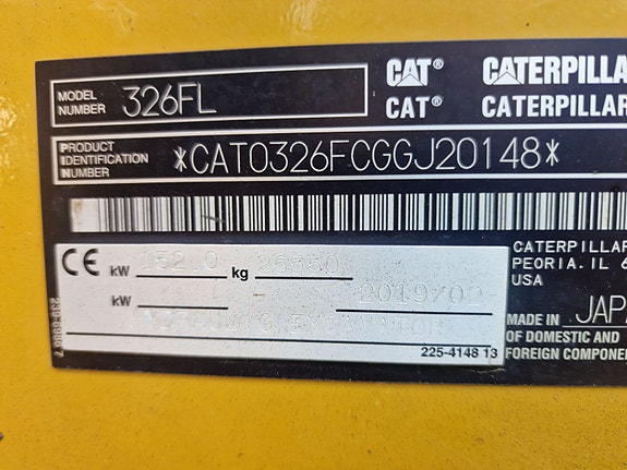 Cat 326FL 19 of 20