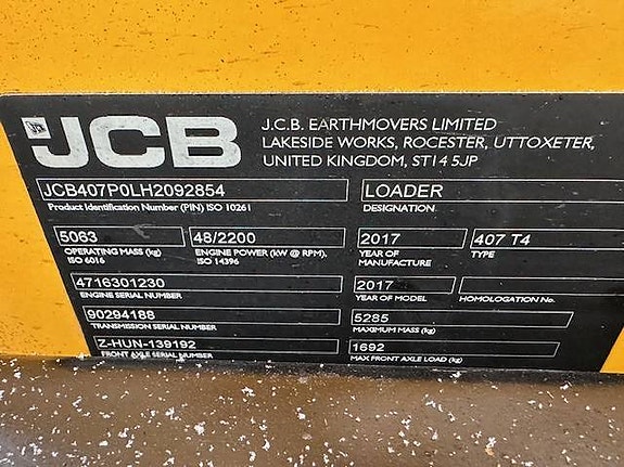 JCB 407 7 of 11