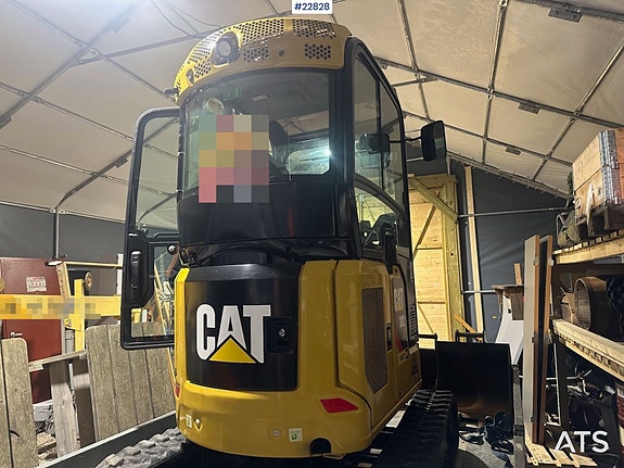 Cat 302CR minigraver m/ 3 skuffer og 2021 Brian James henger 14 of 30