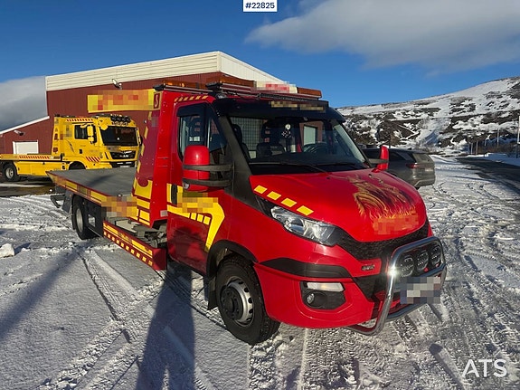 Iveco 70-170 bergingsbil m/ 2 sett dekk, Bro Vrekker alu påbygg og brille. EU-godkjent til neste år! SE VIDEO 2 of 30