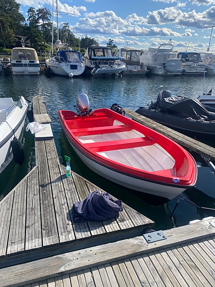 Eldre båt med nyere motor til salgs i Moss 3 of 9