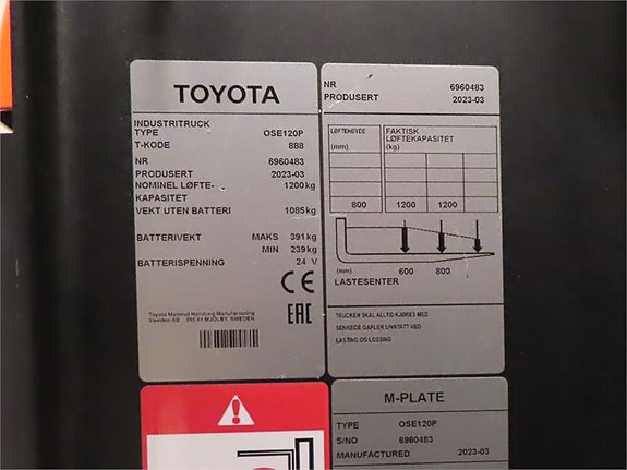 Toyota OSE120P 4 of 4