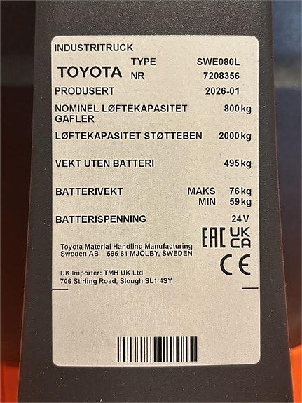 Toyota SWE080L 4 of 4