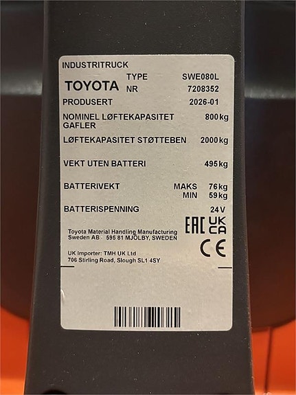 Toyota SWE080L 4 of 4