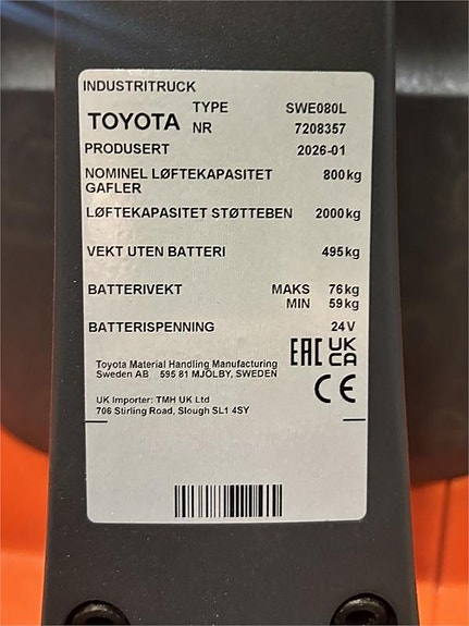 Toyota SWE080L 4 of 4
