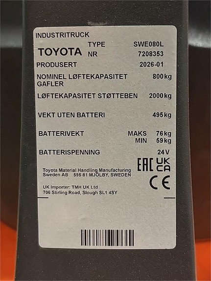 Toyota SWE080L 4 of 4