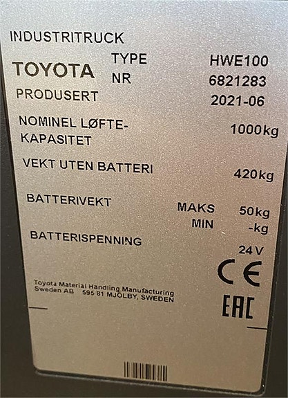 Toyota HWE100 4 of 4