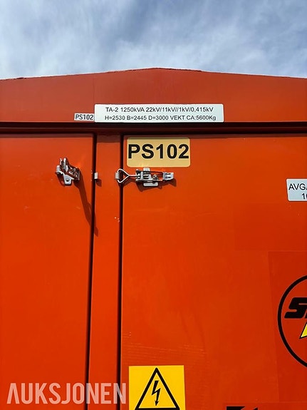 Andre Satema 1250 kVA transformator – 22/11 kV til 1/0,415 kV – ca. 5600 kg 16 of 24
