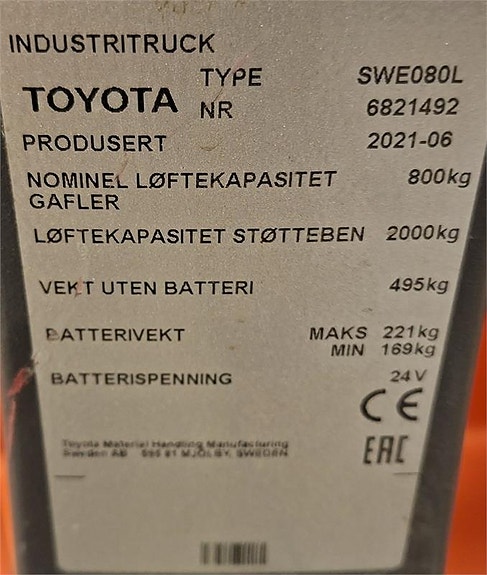 Toyota SWE080L 4 of 4