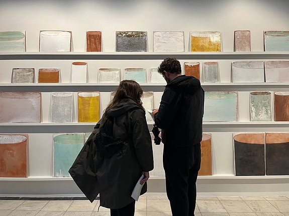 Fra besøksprogram med internasjonal gallerist. Verk av Beth Wyller.