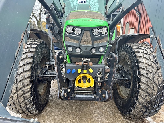 Deutz Fahr 6190 Agrotron m/ Frontlaster, Front PTO og 2 sett dekk. 8 of 30