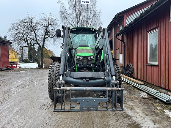 Deutz Fahr 6190 Agrotron m/ Frontlaster, Front PTO og 2 sett dekk. 4 of 30