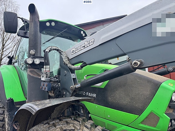 Deutz Fahr 6190 Agrotron m/ Frontlaster, Front PTO og 2 sett dekk. 9 of 30