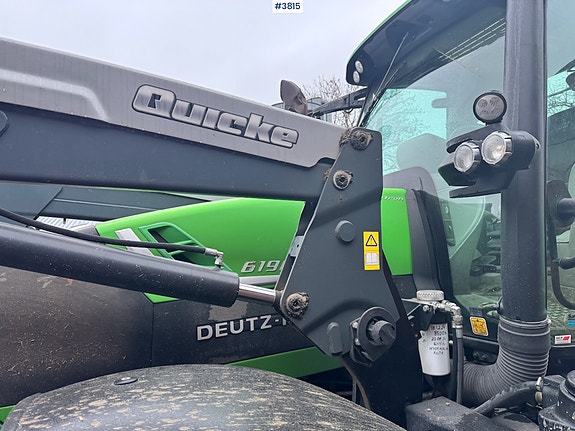 Deutz Fahr 6190 Agrotron m/ Frontlaster, Front PTO og 2 sett dekk. 7 of 30