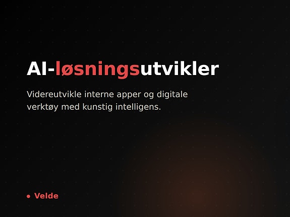 Bilde 1 av 1 i jobbannonse-galleriet