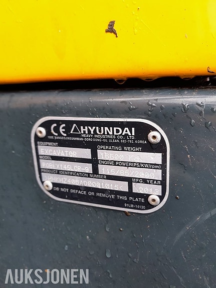 Hyundai 145LCR-9 15 of 16