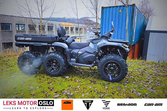 Can-Am Outlander 6x6 DPS 850 – DEMO ! LED-bar, konsoll m/vindskjerm & ekstra ryggelys