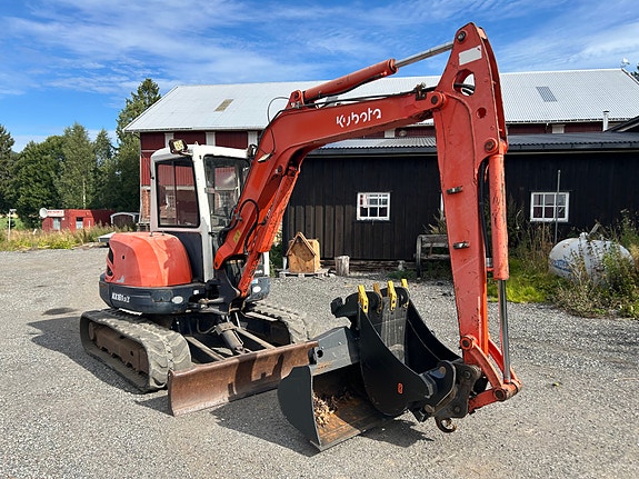 Kubota KX 161-3a m/ hydr. pusseskuff 3 of 8