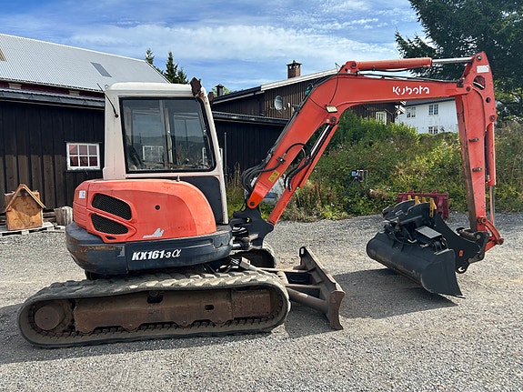 Kubota KX 161-3a m/ hydr. pusseskuff 4 of 8