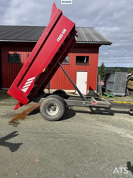Foss-Eik service henger til graver m/ hydraulisk tipp 3 of 19