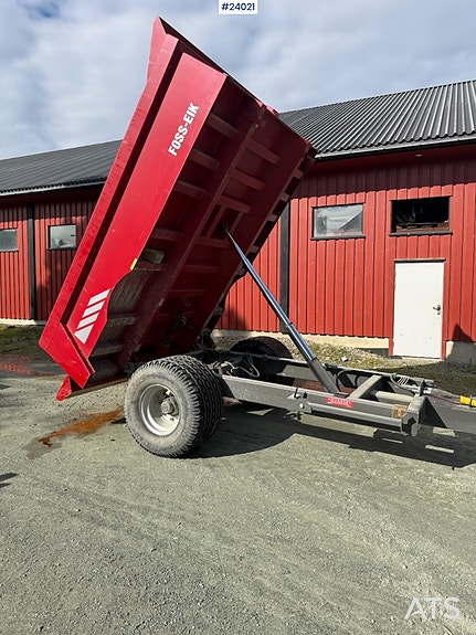 Foss-Eik service henger til graver m/ hydraulisk tipp 4 of 19