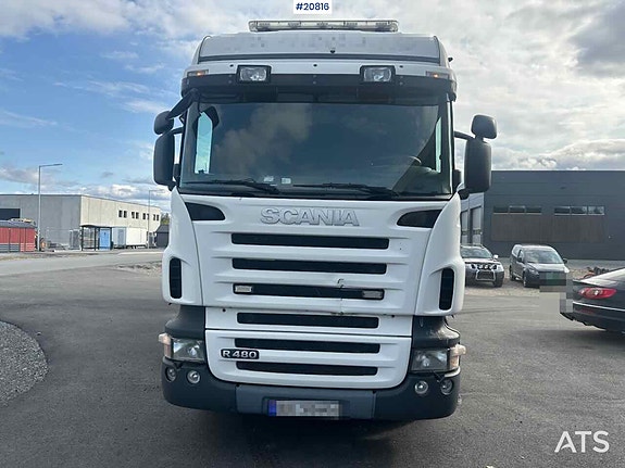 Scania R480 3 akslet conatinerbil m/ lift 2 of 30