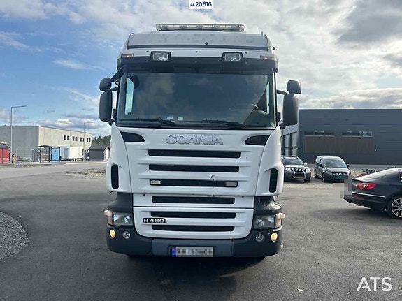 Scania R480 3 akslet conatinerbil m/ lift 3 of 30