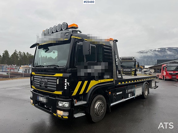 MAN TGM 15.240 4x2 bergingsbil m/ rammevinsj, bergingsbom og mye gjort. SE VIDEO 14 of 30