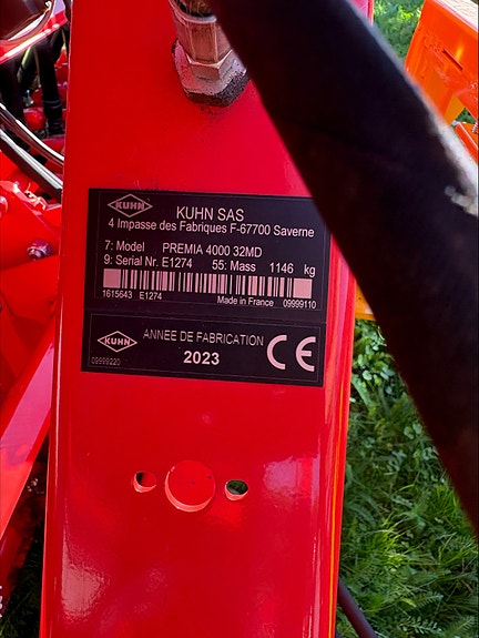 Kuhn Premia 4000 32 MD 2023, kr 295 000,-