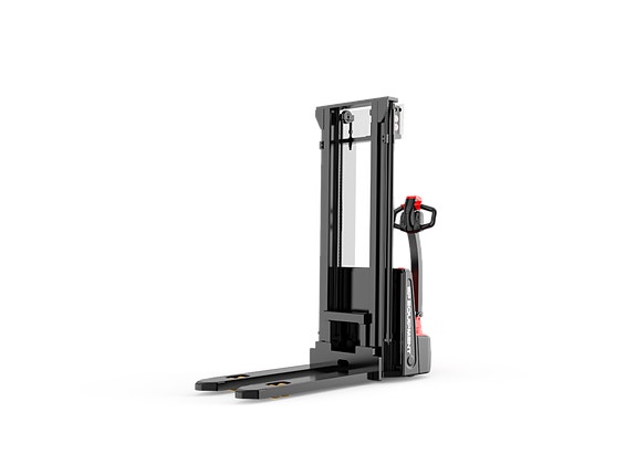 EP ESA121 - elektrisk palle stabler med 1200 KG kapasitet,  3,9 M eller 4,1 M løfte høyde. Gaffel lengde 1200 MM - 2 USB uttak, og vedlikeholdsfritt AGM batteri 4 of 4