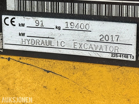 Cat 318FL gravemaskin – 2017 – ca. 4 500 timer – reparasjonsobjekt 22 of 30
