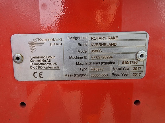 Kverneland 9580C Samlerive 15 of 15