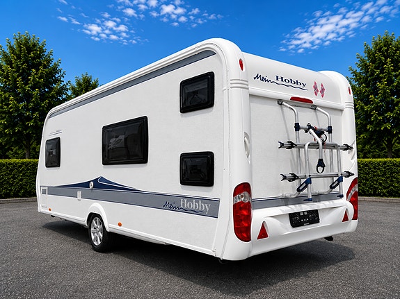 Hobby 540KMFe Excellent Alde/AC/Fortelt/Sykkelstativ/Fukttest 6 of 30