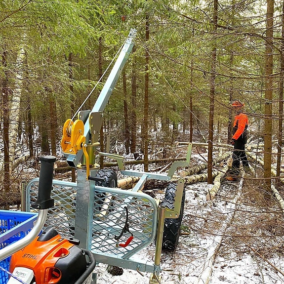 Kellfri Skogsvogn med kran og vinsj 23 of 30