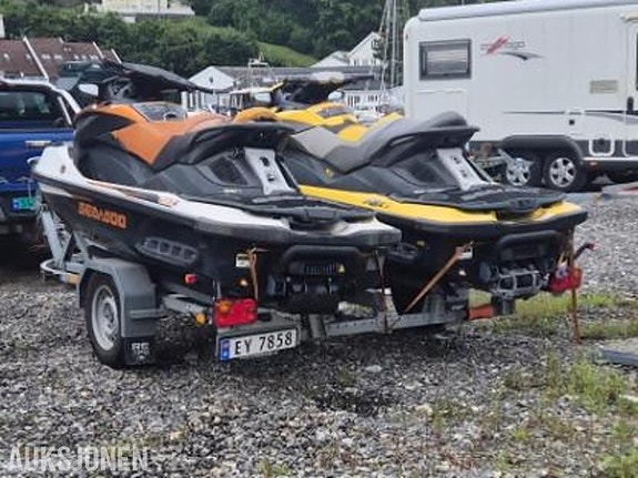 Dobbel vannscooter henger med Seadoo GTX 155 is, RXT 255 IS 8 of 21