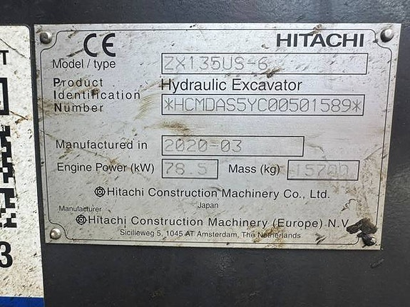 Hitachi ZX135US-6 13 of 13