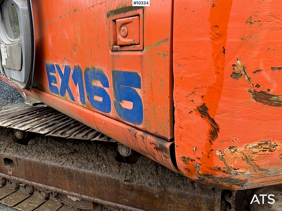 Fiat Hitachi EX 165 m/ graveskuffe, hydr.pusseskuffe og pigghammer 12 of 30