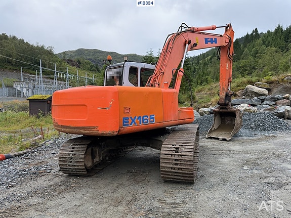 Fiat Hitachi EX 165 m/ graveskuffe, hydr.pusseskuffe og pigghammer 6 of 30
