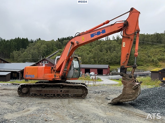 Fiat Hitachi EX 165 m/ graveskuffe, hydr.pusseskuffe og pigghammer 3 of 30