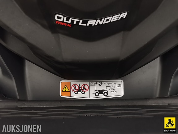 Can-Am OUTLANDER MAX XTP 1000 - 81 HK - HENGERFESTE - VINSJ 10 of 21