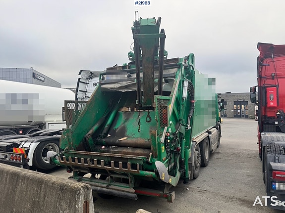 Scania P340 LPG 6x2 Renovasjonsbil m/ Kran. 5 of 30